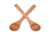 Bamboo rond en bois Soupon à soupe à thé Coffee Salt Salt Jam Scoop DIY Tool Kiding Kids Ice Cream Table Voline Tool1120852