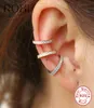 Roxi 925 Sterling Silver Small ear Cuff Clip onearrings for Women nonpitced earrings Geometric C Shape Earcuff wrap9103129