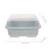 Coueurs de rangement de cuisine Box séchoir à vaisselle en acier inoxydable pour séchage drainant avec couvercle PP Organisateur Spoon