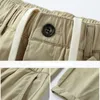 Men's Pants 2024 Spring New Retro Product 100% Pure Cotton Mens Casual Large Pocket Mens Street Clothing Mens ATZ645L2405