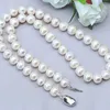 11-12-13-15 mm Big Pearl Necklace 100%Natural Freshwater Pearl Jewelry 925 Sterling Silver For Women Fashion Gift 240510