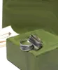 Ringen met Doube Leeter in Sliver Men Women Unisex Ghost Designer Rings sieraden Sliver Color8029166