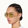 Arrivée Sexe Fenty Lunettes de soleil Femmes Men 2021 Fashion de haute qualité Lunes de soleil surdimensionnées Quay Feminino 272k