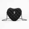 Designer populaire Kurt Geiger Eagle Heart Rainbow Cuir Tote Sac Femme Sac Évaluation Crossbody Crochet Travel Purse avec Silver Chain Cool style marche