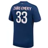 O.Dembele 23 24 25 25 Futbol Jersey Mbappe Maillot De Futbol 2023 2024 2025 Hakimi Zaire-Emery G.Ramos 3. Jersey Erkek Çocuk Setleri Maillot de Ayak Enfants Soccs Dördüncü Kit