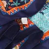 Bysifa | Luxo Silk Silk Silk Shawl Lenços femininos Hijabs 100 quadrados escalas de inverno marinho azul vermelho Mulheres 240428
