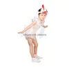 Танцевальная одежда пантомима умная белая гусь милый костюм животных шоу доставка одежды, детская детская детская одежда, косплей Косто Дхубз