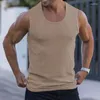 Herren -Tanktoper Sommermuskel Männer Sport Fitness Weste ärmellose breiter Schulter gestreiftes Casual Top