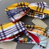 Luxe tulband HeaBands Plaid Hair Bands Bandanas voor dames Designer Hoofdband Hoofdband Bandana Gift