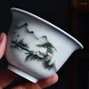 Чайные чашки с ручной росписью чаше