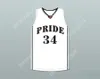 Custom Nay Youth/Kids Colin Kaepernick 34 John H. Pitman High School Pride White Basketball Jersey 2 Лучшие сшитые S-6xl