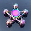 Rainbow Fidget Metal Spinner Spinner colorato di dito spinner ad alta velocità Fidget Toys per lo stress Reliefans Relief per gli adulti 240510