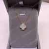 Collier Van Cleef 18 carats pour femmes Bracelet Vanclef 4 / quatre feuilles Collier de trèfle