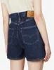 Kvinnors jeans Kvinnors hög midja Jean Loose Elastic midjebandet denimshorts