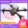 DRONES S95 PRO障害物回避ドローン4Kシングルカメラ/デュアルカメラ4軸空中写真折りたたみ航空機ミニwifi fpvドローンD240509