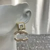 Designer C Earring Luxury Stud hoop Earing Women Fashion Jewelry Metal Letter CClies Pearl Gold Earrings cjeweler Woman chanells Gift orecchini 565