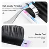 Valse wimpers Yuanzhijie Pure Dark Styles Soft Flat Ellipse Wimel Extension 8-15 Mix Lengte Lash voor professionals individu