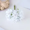 Fleurs décoratives 1 pc Carnation artificielle bouquet mini silk hydrangea couronne bricolage matériel de mariage décoration de fleurs arrangements de florais