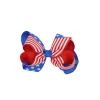 Amerikaanse vlagafdruk Bronrettes booghaar clips Swallowtail Haarspelden Haar boog met clip 4 juli Independence Day Kids Accessories ZZ