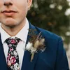 Fiori decorativi 6pcs nozze mini bouquet bouquet boutonnieres fiore secco per uomo autunno casalingo arredamento