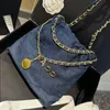 10A Fashion Nuovi modelli 23SS borsetta in denim mini spazzatura a tracota a tracolla di lusso a spalle per diamanti motivi per sacchetto per donne sacchetti di donna PKVC PKVC