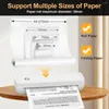 Портативный тепловой принтер поддерживает 8,26 "x11,69" A4 бумажные беспроводные мобильные дорожные принтеры для автомобильного офиса различные размеры