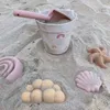 Barn Sandmodellverktyg Set Silicone Beach Toys Summer Water Games Baby Fun Games Söt djurmodell Soft Swimming Bath Toys 240509