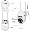 IP -Kameras 5MP WiFi IP -Kamera Outdoor 4x Digital Zoom Wireless Security Monitoring Camera AI Human Tracking Bidirektionales Audio -Nachtsichtkamera D240510