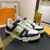 Pure Trainer lvity Luxury designer casual shoes Embossed Trainer Sneaker triple white pink sky blue black green yellow denim low mens sneakers women trainers P59