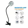 Lampes de table Clip LED sur la lampe de bureau 360 ° Flexible Golodck Light Light Oeil Usb Blamp Books Night Lire Beauty Ferm-In