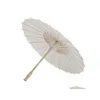 Outra festa de evento fornece casamento 60pcs Parasóis de noiva Branco Itens de beleza de beleza de beleza chineses Diâmetro de guarda -chuva 60C dhuax