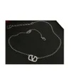 Дизайнерские ювелирные изделия Классика H warren v Письмо полное бриллиантовое ожерелье женского модного с высоким дизайном аксессуары