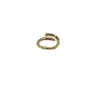 Vintage nagelringen Designer voor vrouw verlovingsring Metallic 18K GOUD GOLDE Wedding Band Bague Dikke Diamanten Moissanite Ring Fashion Accessoires ZL015 C4