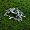 Clips de cheveux 10pcs Halloween Gothic Moon Vampire Clip de chauve-souris Sliant Viking Stick Femmes Bijoux Cadeau