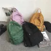 Sırt çantası vintage sıradan kadınlar seyahat çantası moda yüksek kapasiteli düz renkli kadın öğrenci fermuar okulu kızlar için