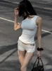 Shorts femininos Sexy Girl Mini Livro Lace-Up Fashion Fashion Korean Casual Slim Panties Bottoms Y2K calças curtas verão