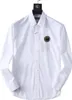 Дизайнерские мужские платья рубашки бизнес -мода повседневная классическая рубашка с длинным рукавом мужчина вышивая роскошная одежда