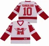 Film Hamilton Mustangs 10 Dean Youngblood Jersey 1986 Ice Hockey Brillable College Team Color University White All Cucited Men8577641