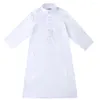 Vêtements sets adolescents tenue enfants d'été National robe garçons arabe folk thawb enfants à manches longues vêtements musulmans 4-12 ans Ramadan Thobe