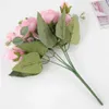 Декоративные цветы венки 30 см фальшивые розы шелковые пиони искусственные цветы дешевые новогодние рождественские украшения для домашнего свадебного свадебного букета в помещении
