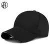 Ballkappen fs Trendy Solid Color Brand Baseball Cap Snapback Verstellbare Männer Frauen Caps Black White Cotton Outdoor Dad Hut Gorras Hombre Y240507