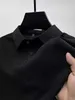 قمصان الرجال بالإضافة إلى Tees Polos 2024 THE GESH MESH ICE Silk Shirt Shirt for Men Shirt Twhice Summer Summer Slown Slight Sliding Polo Plus بالإضافة إلى TEES