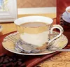 Kvalitet keramisk kaffekoppdräkt Continental Coffee Cup Creative Coffee Set Suftad te eftermiddagste