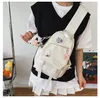 Sacs de soirée Sag de poitrine fille insouriner épaule messager messager tout-correspondant kawaii toile ulzzang sweet extérieur voyage Fanny pack