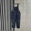 Damen -Jumpsuits ROMPERS Denim -Overall für Frauen übergroße Overalls Cross Hosen ein Stück Outfit