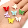 10pcs 14x16 mm Acrylic Butterfly Charms Alloy Metal Charm Wiselant do naszyjnika