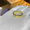 Zugehörigkeit Paar Ring Gold Silber glattes Gesicht und Frauenmode mit Cart Originalringen