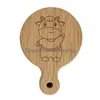 Openers Blank Diy Beech Wooden Round Shape Bottle Opener Coaster Fridge Magnet Decoration Beer Custom Logo Home Garden Kitchen Drop D Ot0Q8