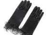 Stage Wear Dance Accessoires Gothic Zwart Sexy Patent Leather Lace Pole Dancing Gloves