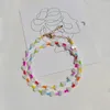Pendant Necklaces Colors Shell Heart Necklace Beach Collar For Women Summer Jewelry Jewels Girls